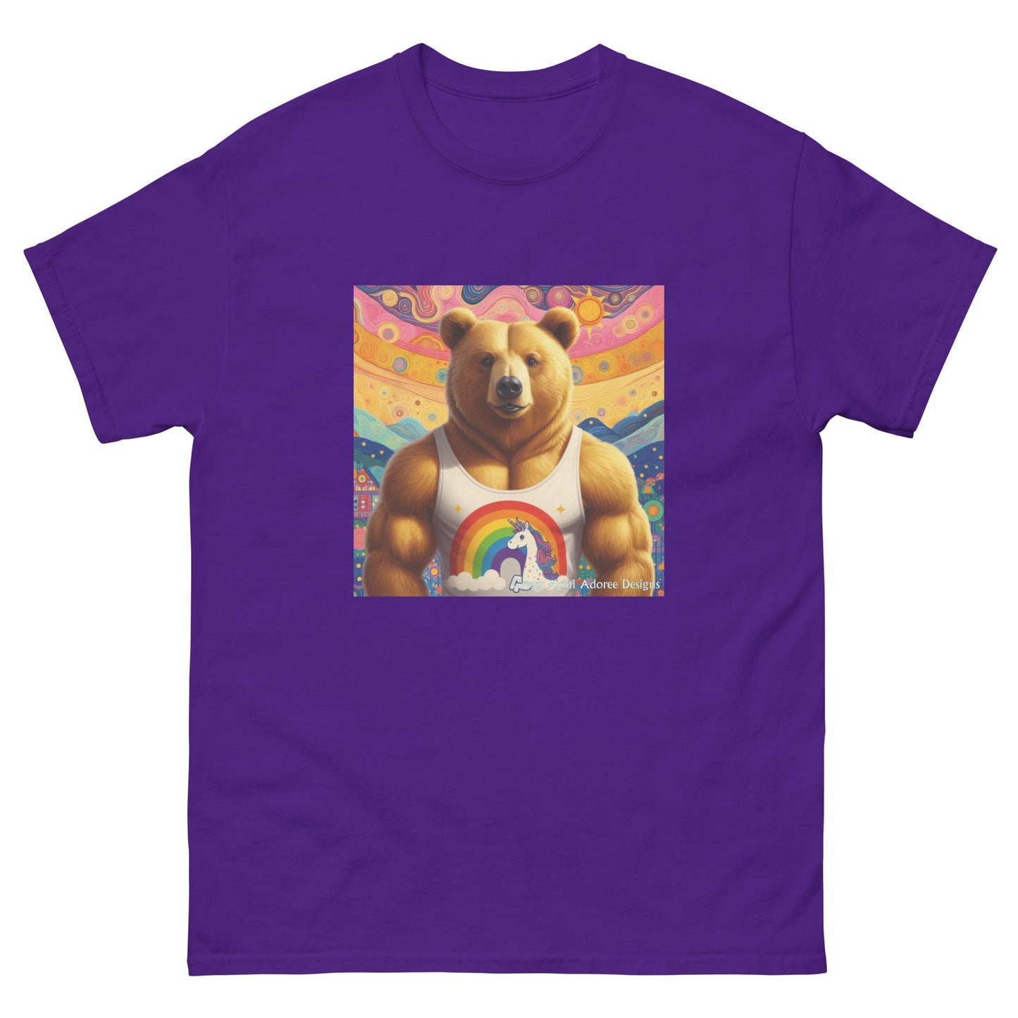 Proud Bear2 Unisex classic tee by Gregg Acini Adoree Designs - Gregg Acini Adoree Designs - Tee Shirt