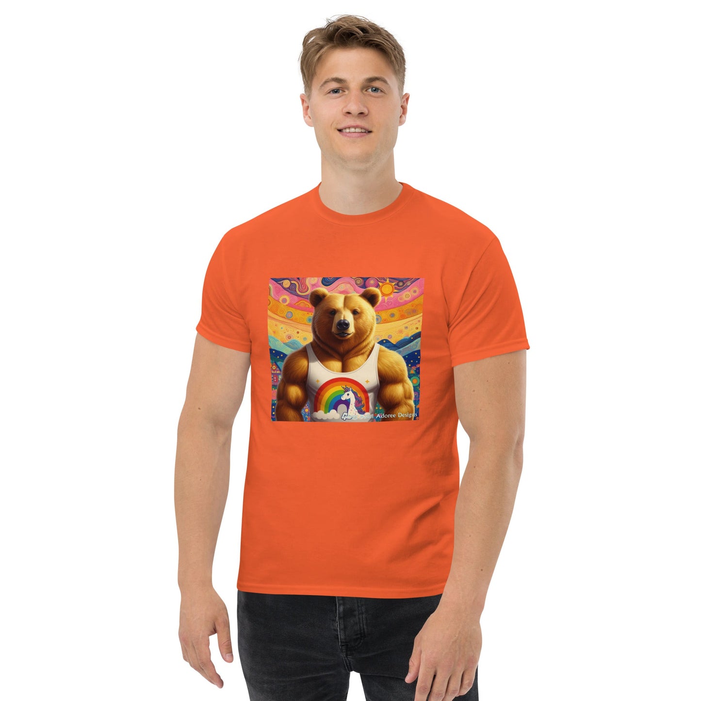 Proud Bear2 Unisex classic tee by Gregg Acini Adoree Designs - Gregg Acini Adoree Designs - Tee Shirt