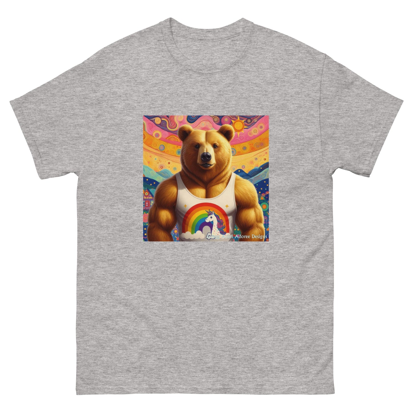 Proud Bear2 Unisex classic tee by Gregg Acini Adoree Designs - Gregg Acini Adoree Designs - Tee Shirt