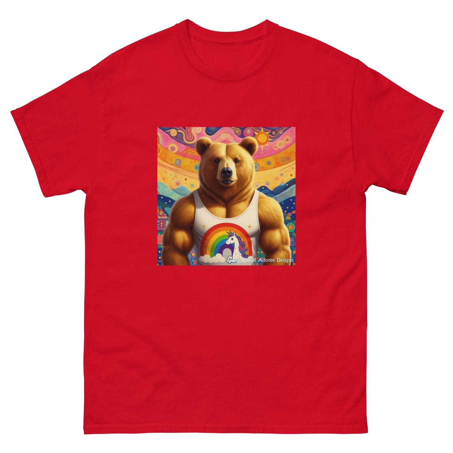 Proud Bear2 Unisex classic tee by Gregg Acini Adoree Designs - Gregg Acini Adoree Designs - Tee Shirt
