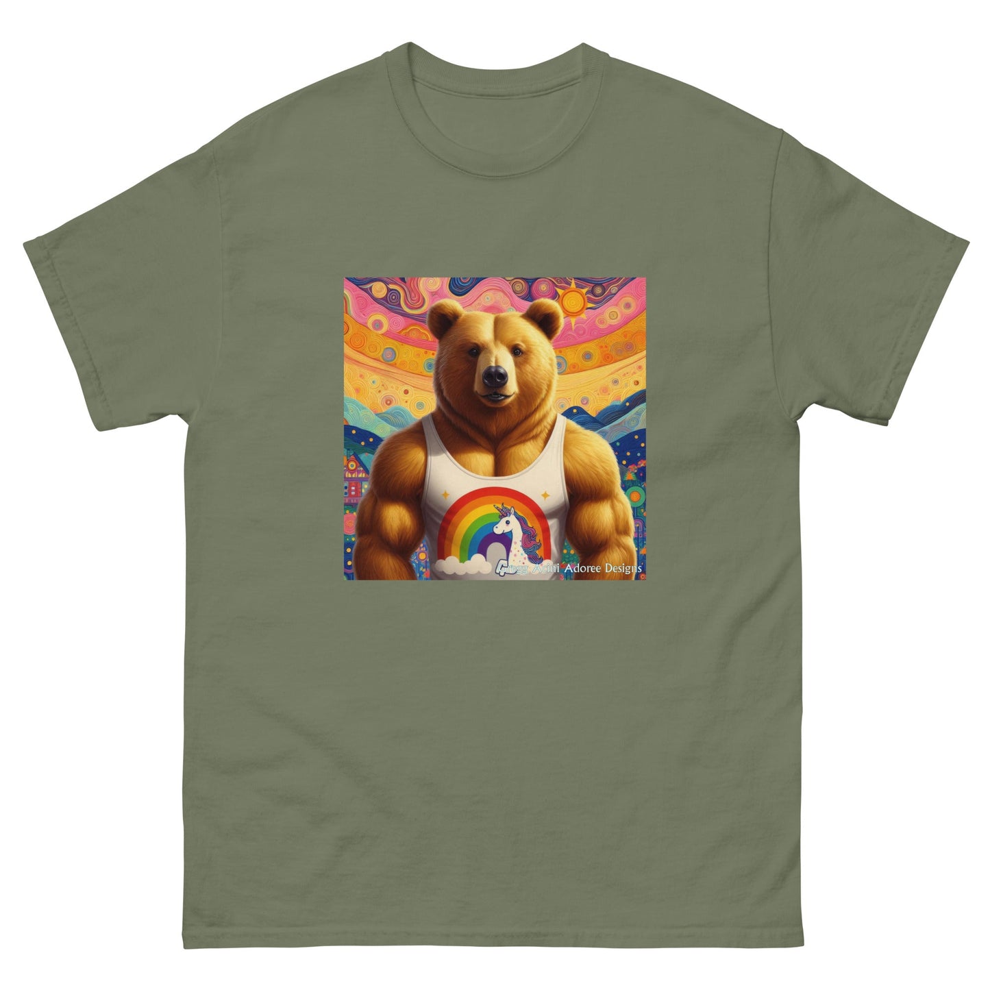 Proud Bear2 Unisex classic tee by Gregg Acini Adoree Designs - Gregg Acini Adoree Designs - Tee Shirt
