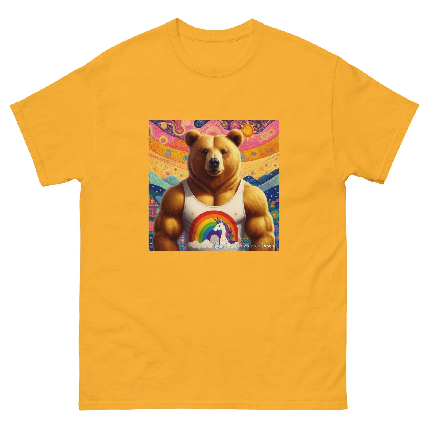 Proud Bear2 Unisex classic tee by Gregg Acini Adoree Designs - Gregg Acini Adoree Designs - Tee Shirt