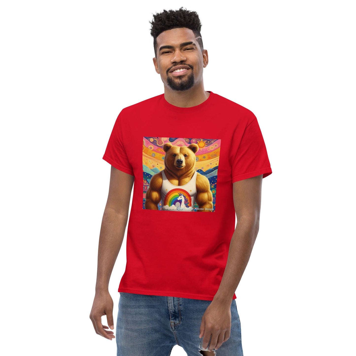Proud Bear2 Unisex classic tee by Gregg Acini Adoree Designs - Gregg Acini Adoree Designs - Tee Shirt