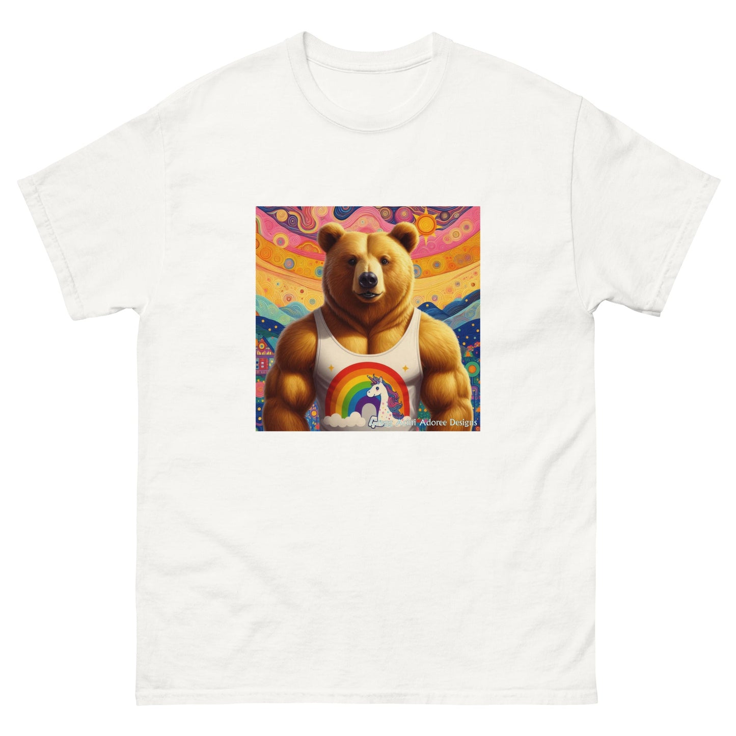 Proud Bear2 Unisex classic tee by Gregg Acini Adoree Designs - Gregg Acini Adoree Designs - Tee Shirt