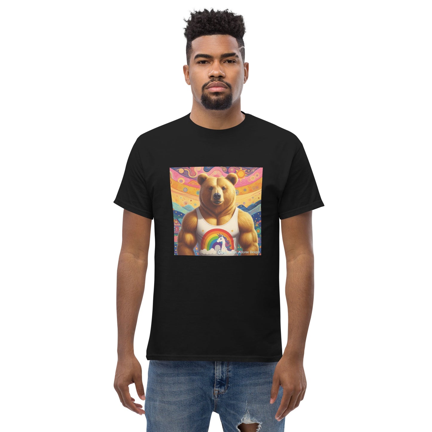 Proud Bear2 Unisex classic tee by Gregg Acini Adoree Designs - Gregg Acini Adoree Designs - Tee Shirt