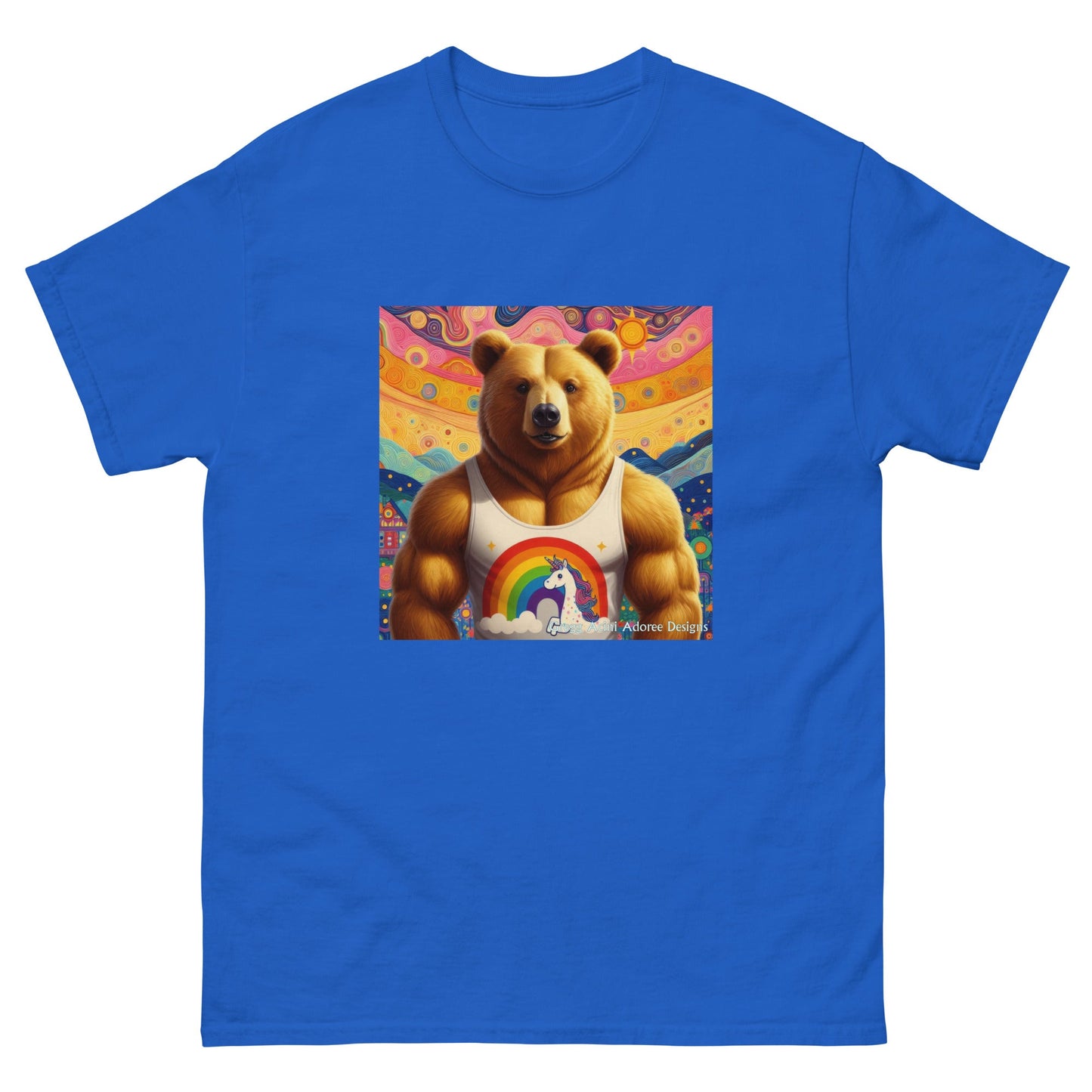 Proud Bear2 Unisex classic tee by Gregg Acini Adoree Designs - Gregg Acini Adoree Designs - Tee Shirt