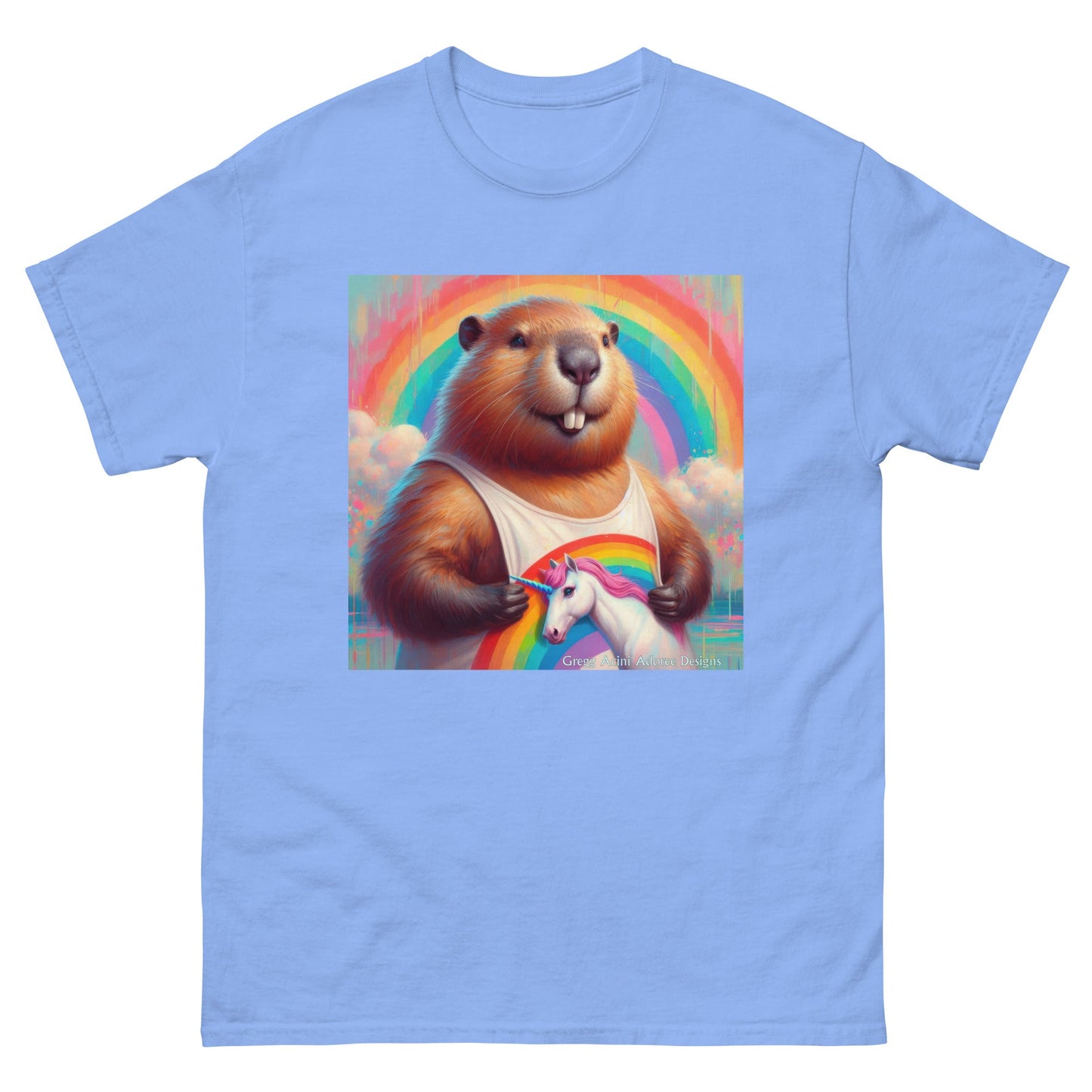Proud Beaver1 Unisex classic tee by Gregg Acini Adoree Designs - Gregg Acini Adoree Designs - Tee Shirt