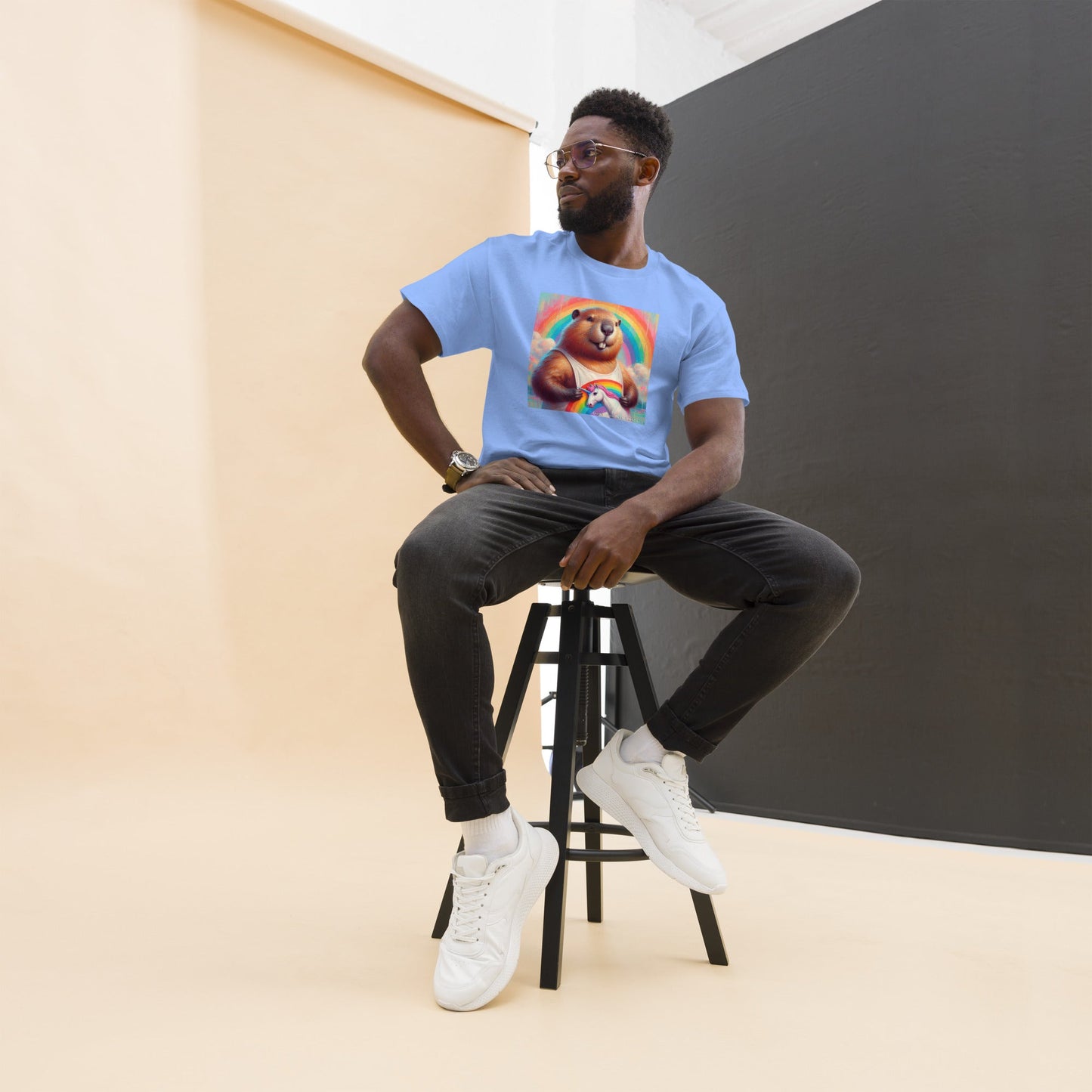 Proud Beaver1 Unisex classic tee by Gregg Acini Adoree Designs - Gregg Acini Adoree Designs - Tee Shirt
