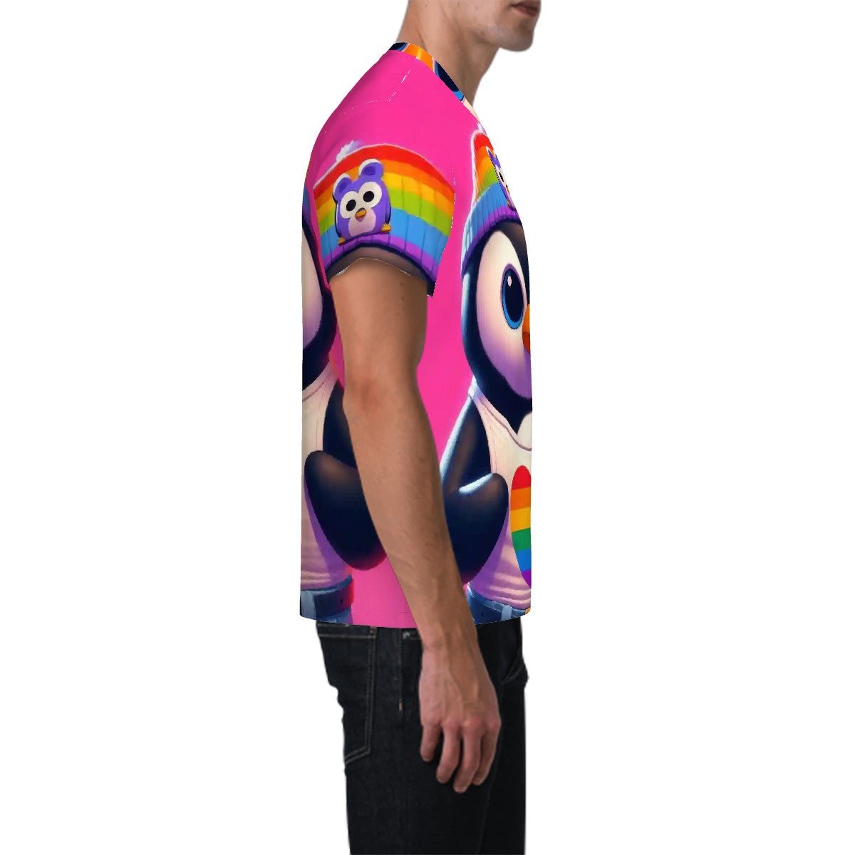Proud Luz the Penguin Short - Sleeve T-Shirt - Gregg Acini Adoree Designs - T-shirts