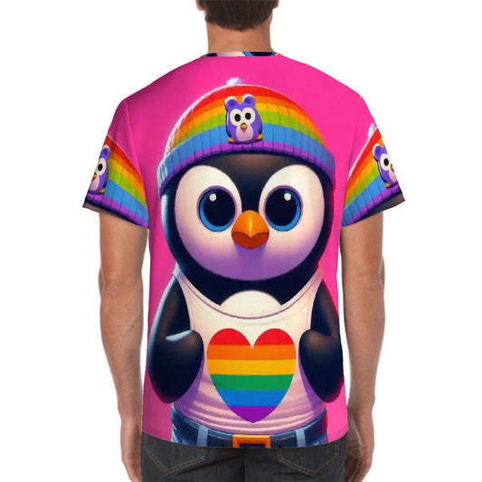 Proud Luz the Penguin Short - Sleeve T-Shirt - Gregg Acini Adoree Designs - T-shirts