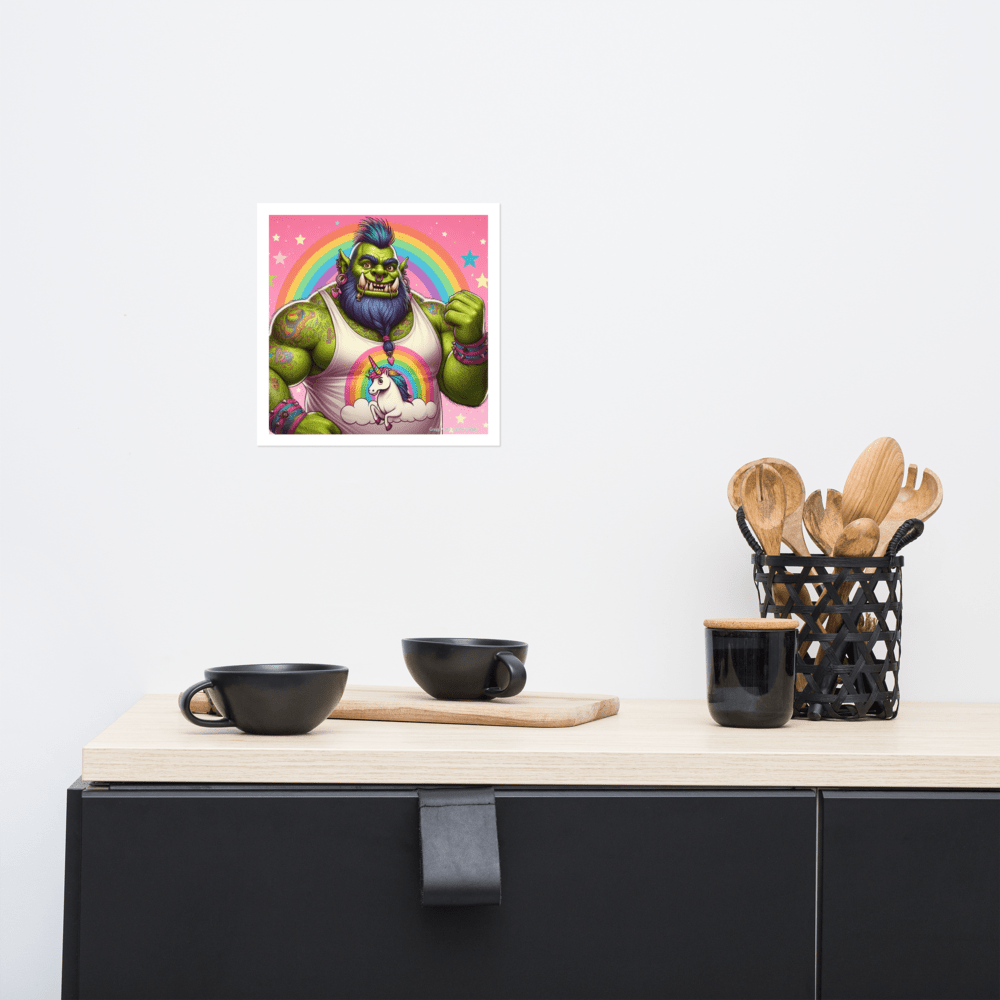 Proud Ogre Photo paper poster - Gregg Acini Adoree Designs - Art