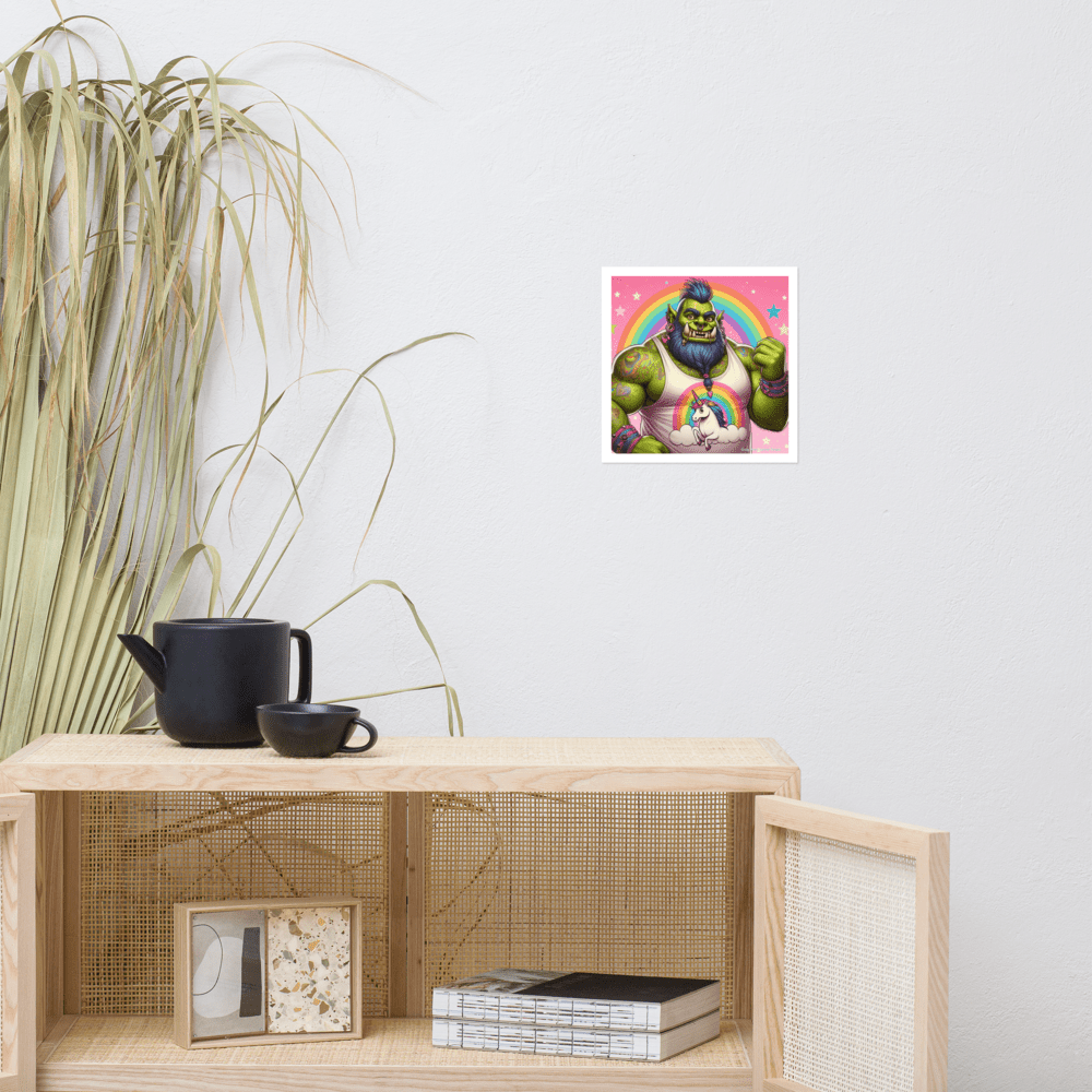Proud Ogre Photo paper poster - Gregg Acini Adoree Designs - Art