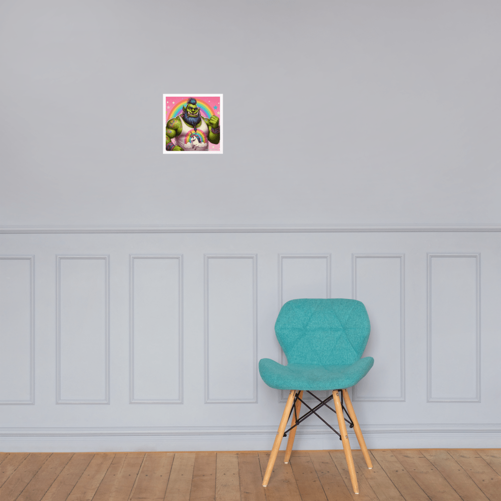 Proud Ogre Photo paper poster - Gregg Acini Adoree Designs - Art