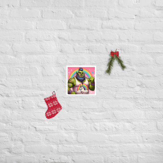 Proud Ogre Photo paper poster - Gregg Acini Adoree Designs - Art