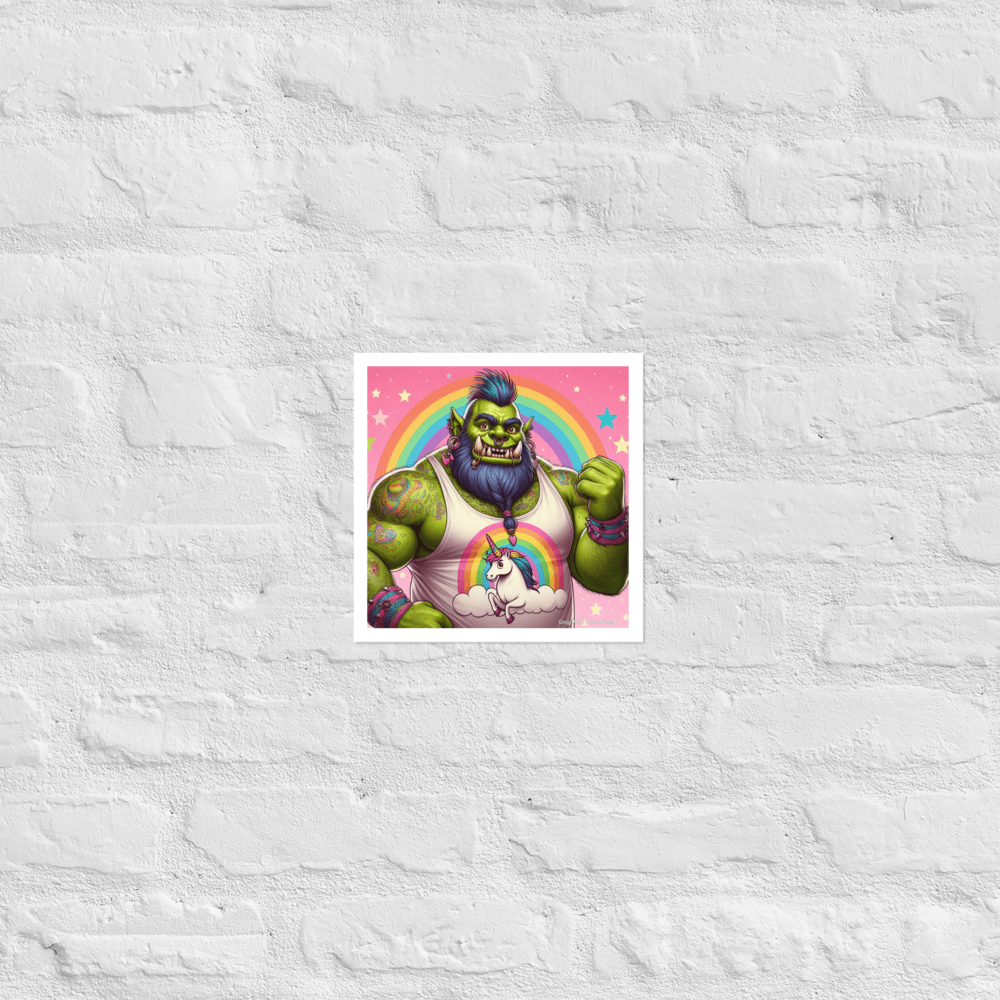 Proud Ogre Photo paper poster - Gregg Acini Adoree Designs - Art