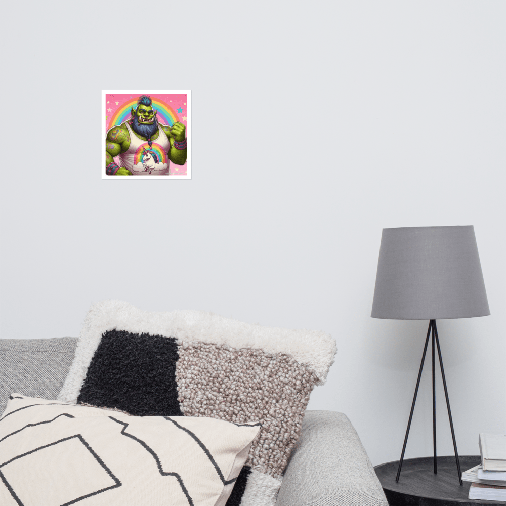 Proud Ogre Photo paper poster - Gregg Acini Adoree Designs - Art