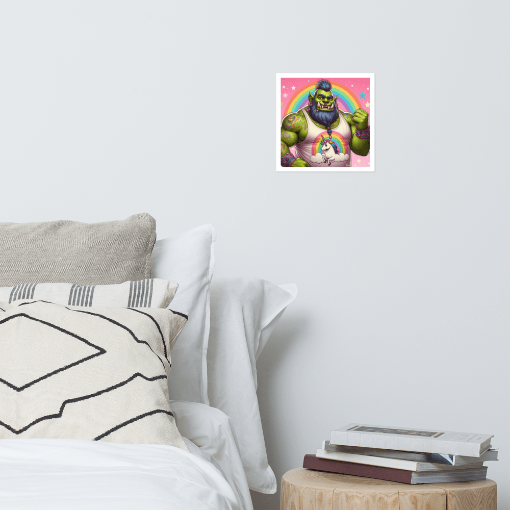 Proud Ogre Photo paper poster - Gregg Acini Adoree Designs - Art