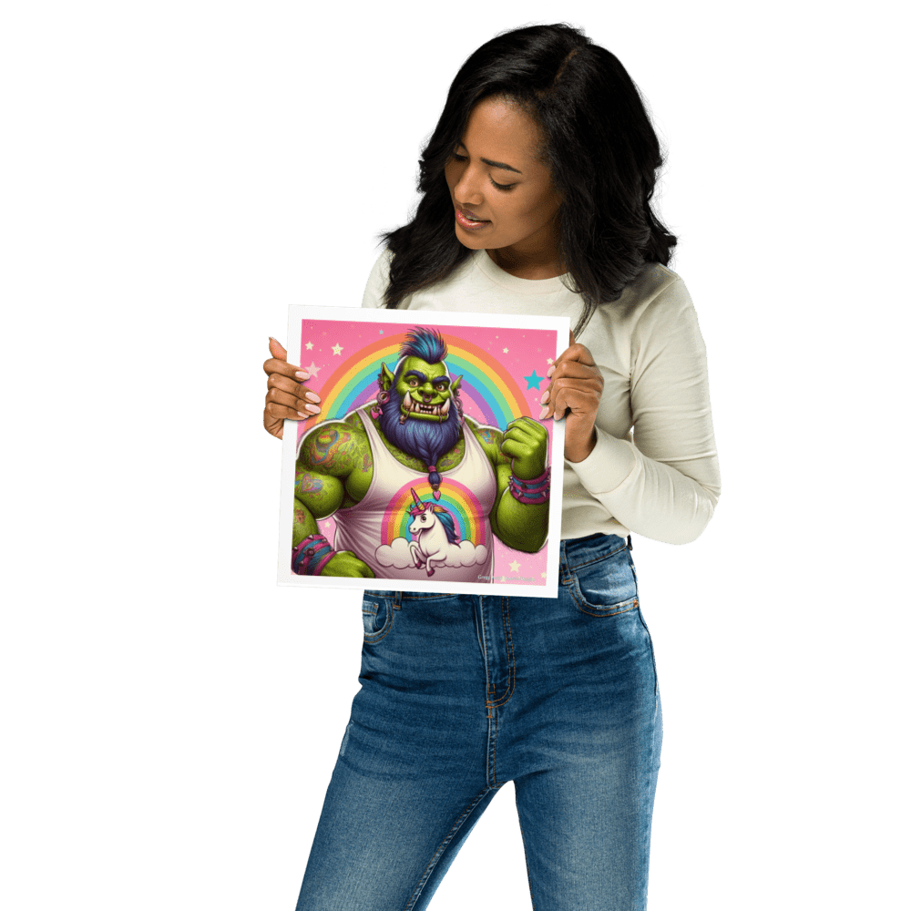 Proud Ogre Photo paper poster - Gregg Acini Adoree Designs - Art