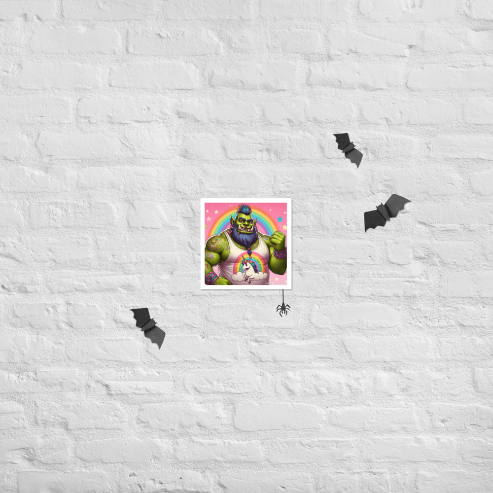 Proud Ogre Photo paper poster - Gregg Acini Adoree Designs - Art