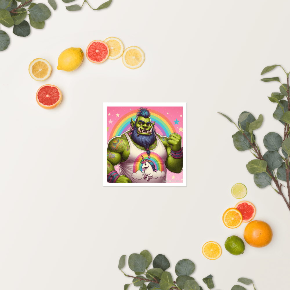 Proud Ogre Photo paper poster - Gregg Acini Adoree Designs - Art