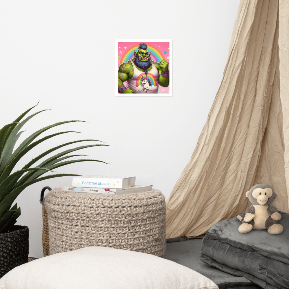 Proud Ogre Photo paper poster - Gregg Acini Adoree Designs - Art