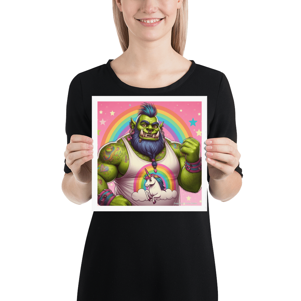 Proud Ogre Photo paper poster - Gregg Acini Adoree Designs - Art