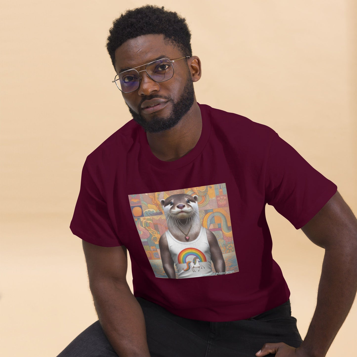Proud Otter Unisex classic tee - Gregg Acini Adoree Designs - Tee Shirt