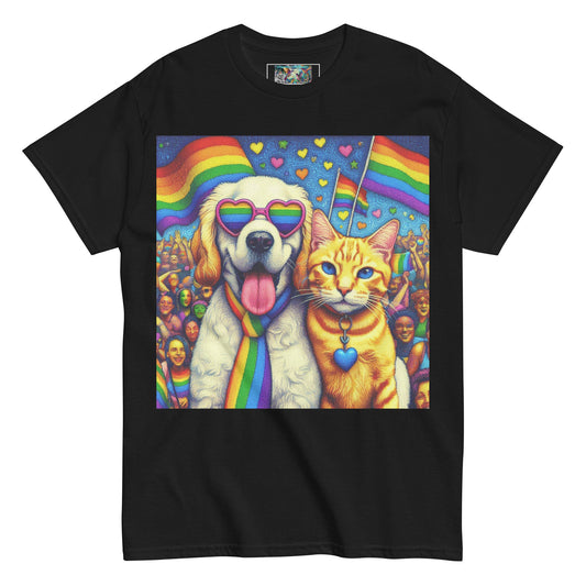 Proud Pet Allies with Heart Glasses Unisex classic tee - Gregg Acini Adoree Designs - T-Shirt