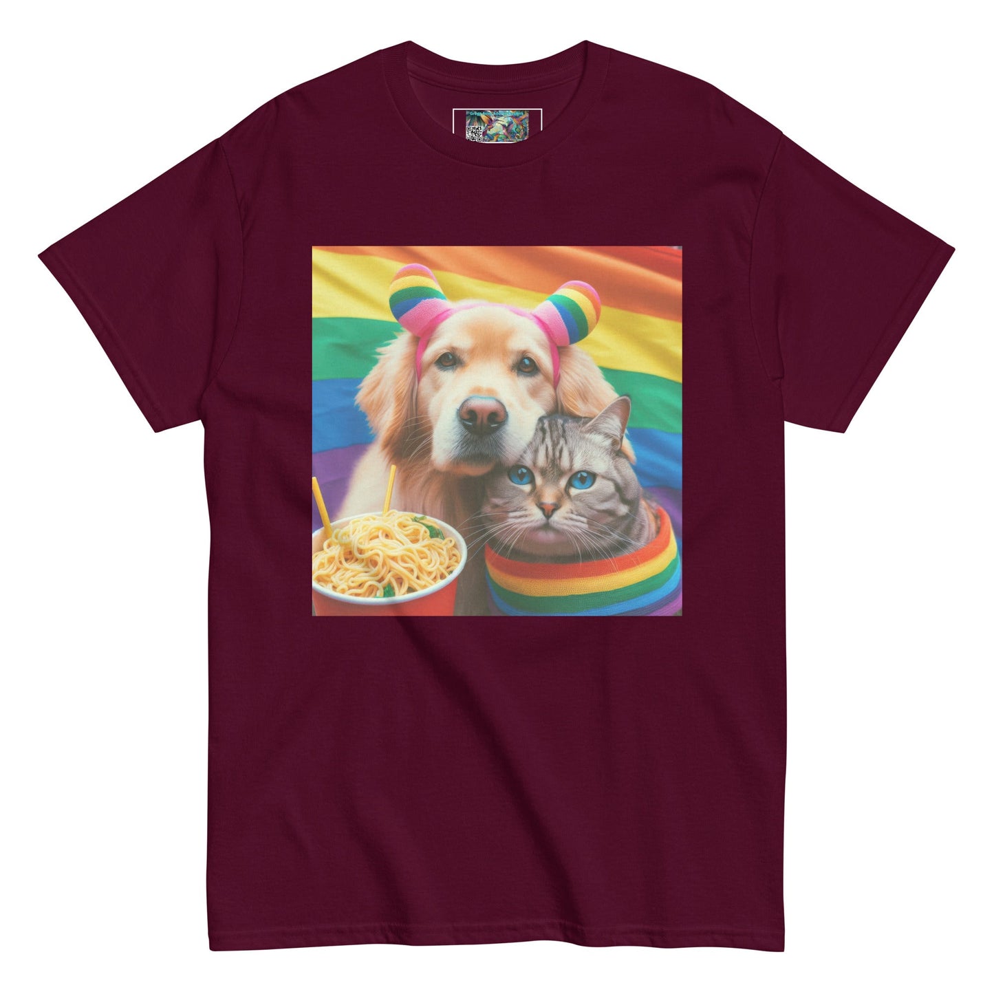 Proud Pet Allies with Noodles Unisex classic tee - Gregg Acini Adoree Designs - T-Shirt