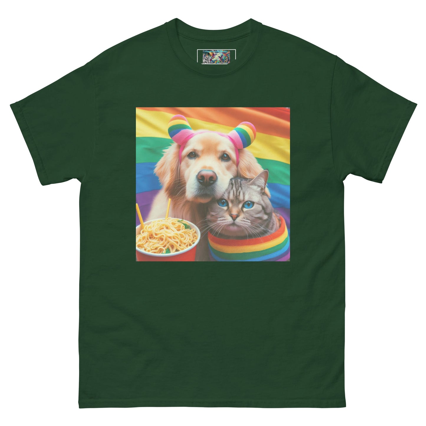 Proud Pet Allies with Noodles Unisex classic tee - Gregg Acini Adoree Designs - T-Shirt