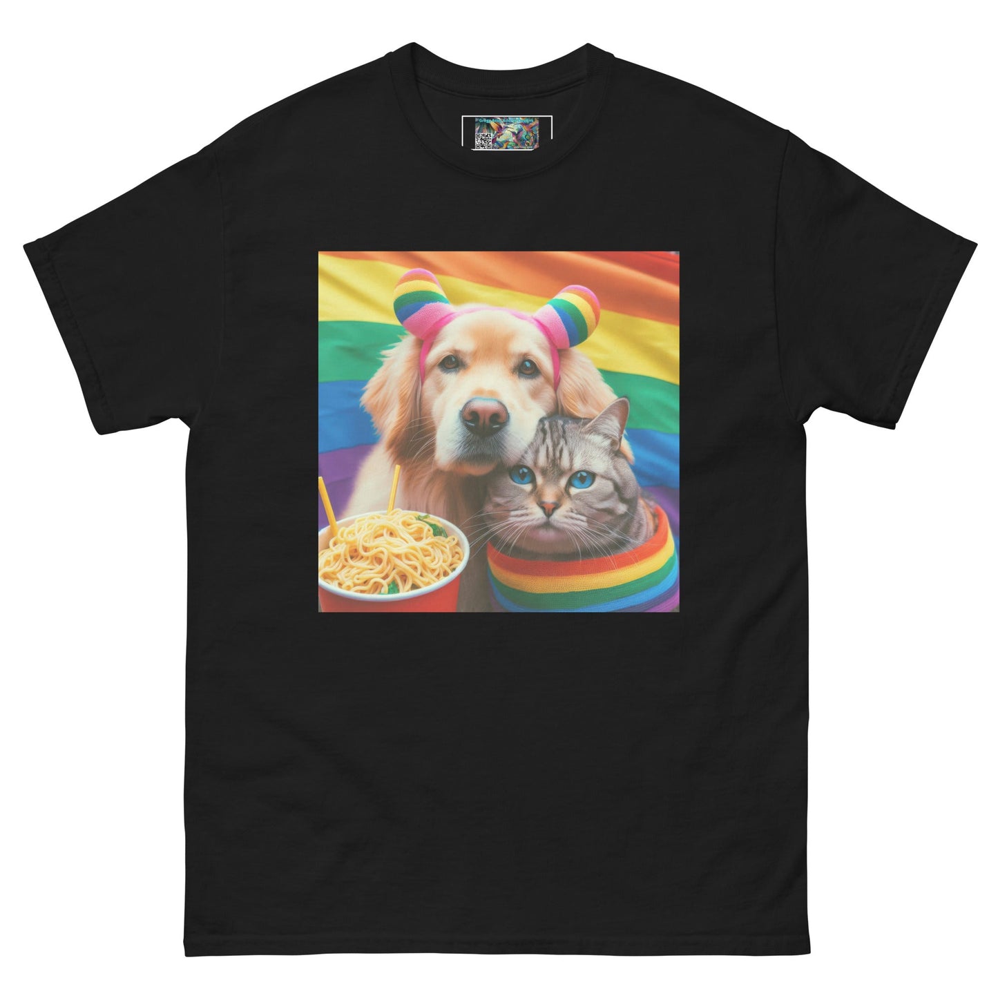 Proud Pet Allies with Noodles Unisex classic tee - Gregg Acini Adoree Designs - T-Shirt