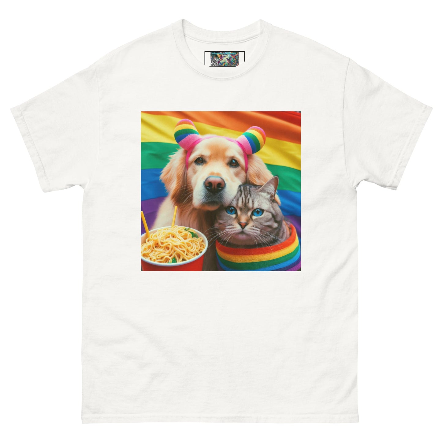 Proud Pet Allies with Noodles Unisex classic tee - Gregg Acini Adoree Designs - T-Shirt