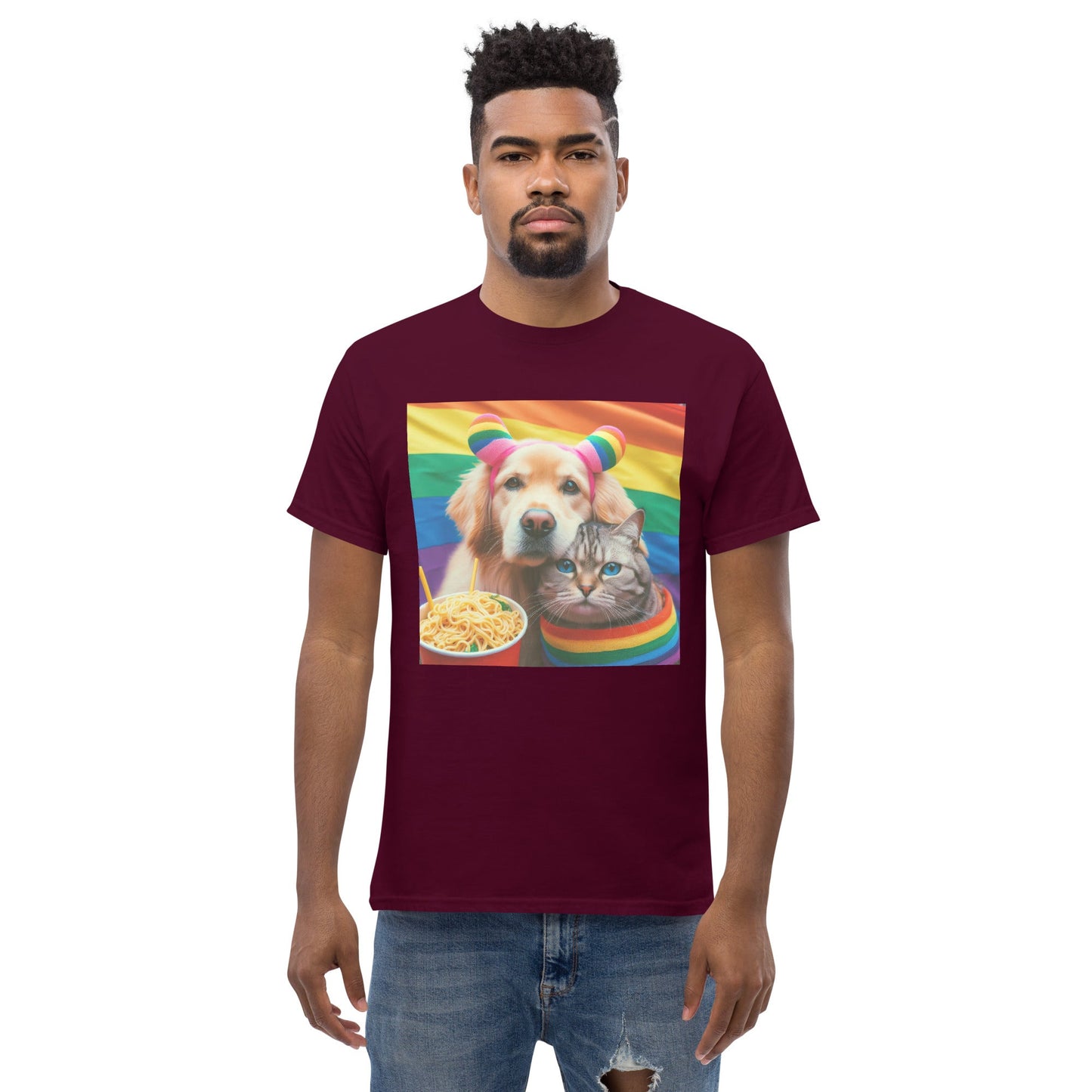 Proud Pet Allies with Noodles Unisex classic tee - Gregg Acini Adoree Designs - T-Shirt