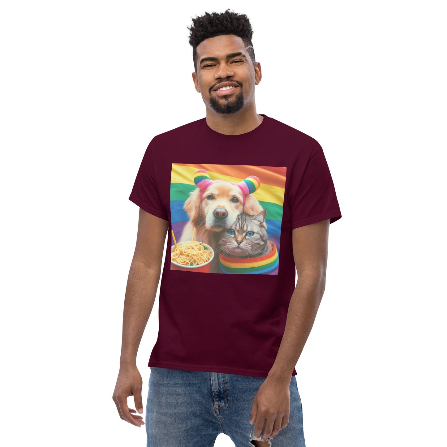 Proud Pet Allies with Noodles Unisex classic tee - Gregg Acini Adoree Designs - T-Shirt