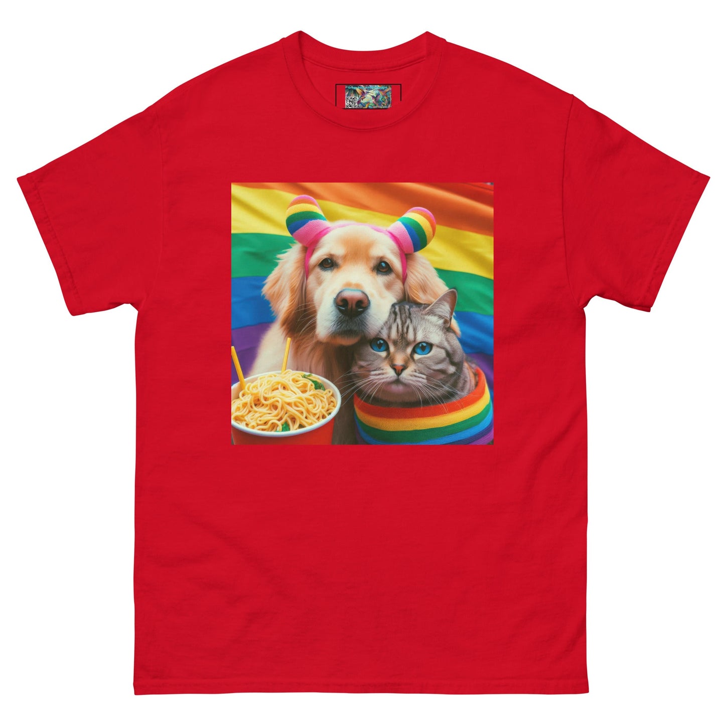 Proud Pet Allies with Noodles Unisex classic tee - Gregg Acini Adoree Designs - T-Shirt