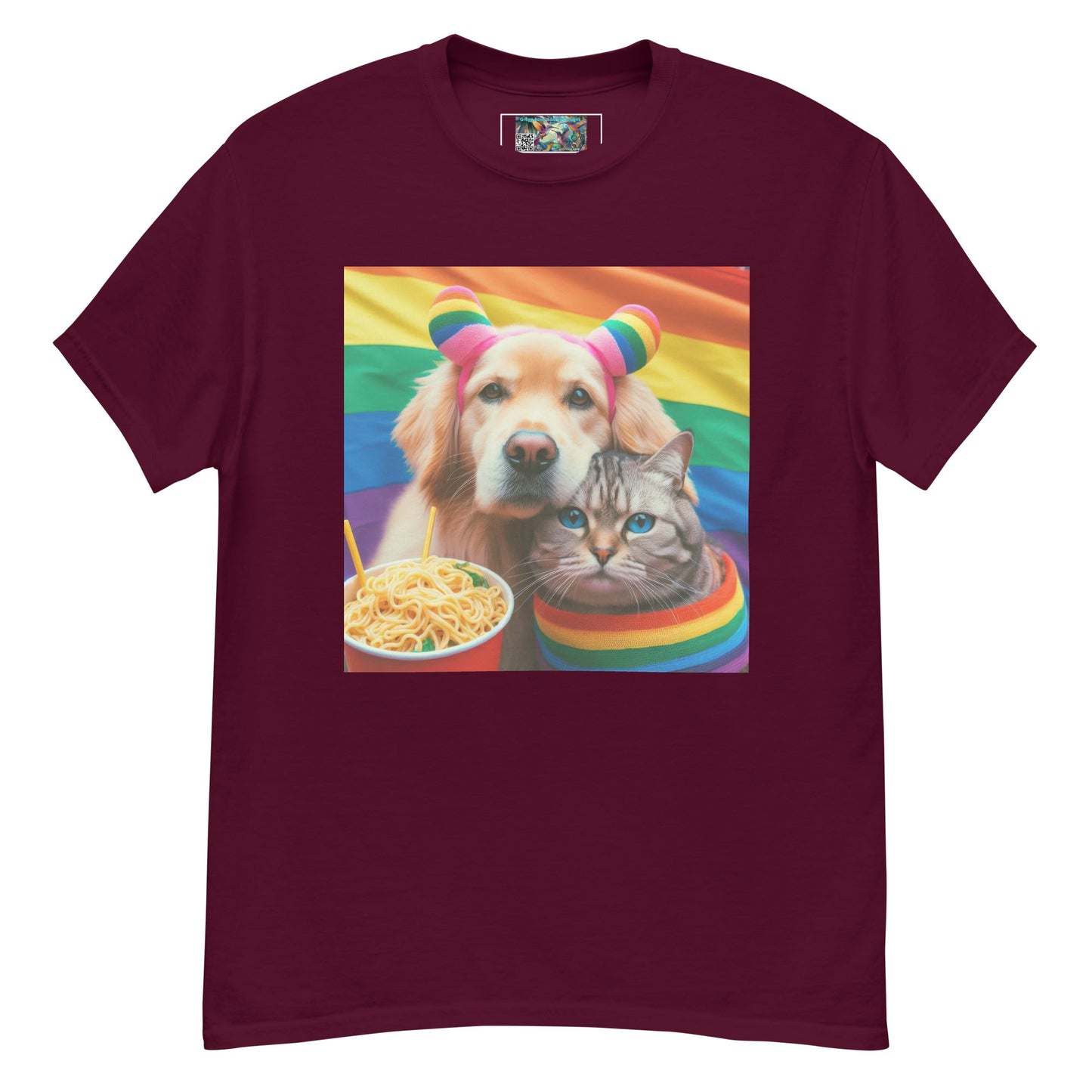 Proud Pet Allies with Noodles Unisex classic tee - Gregg Acini Adoree Designs - T-Shirt