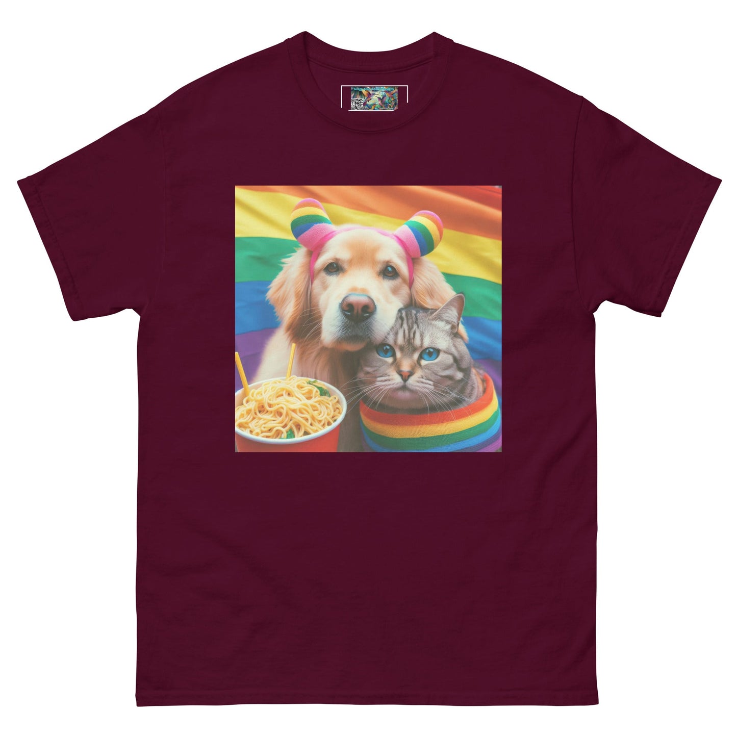 Proud Pet Allies with Noodles Unisex classic tee - Gregg Acini Adoree Designs - T-Shirt