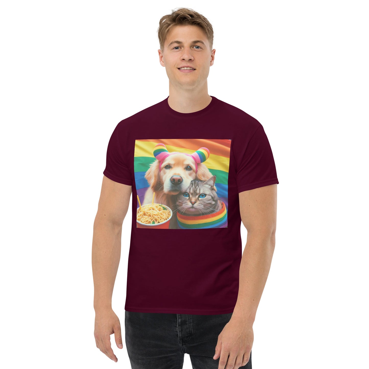 Proud Pet Allies with Noodles Unisex classic tee - Gregg Acini Adoree Designs - T-Shirt