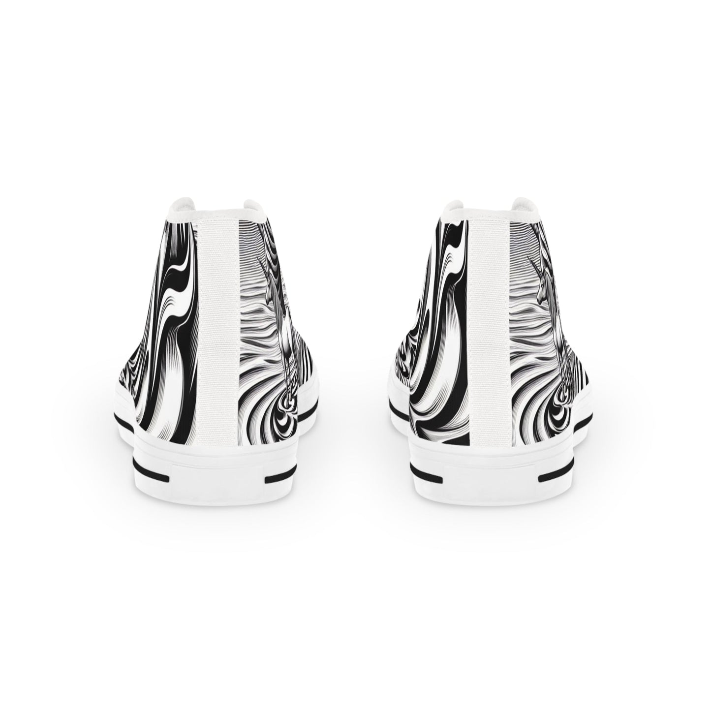 Psychedelic Wave Design High Top Sneakers - Gregg Acini Adoree Designs - Shoes
