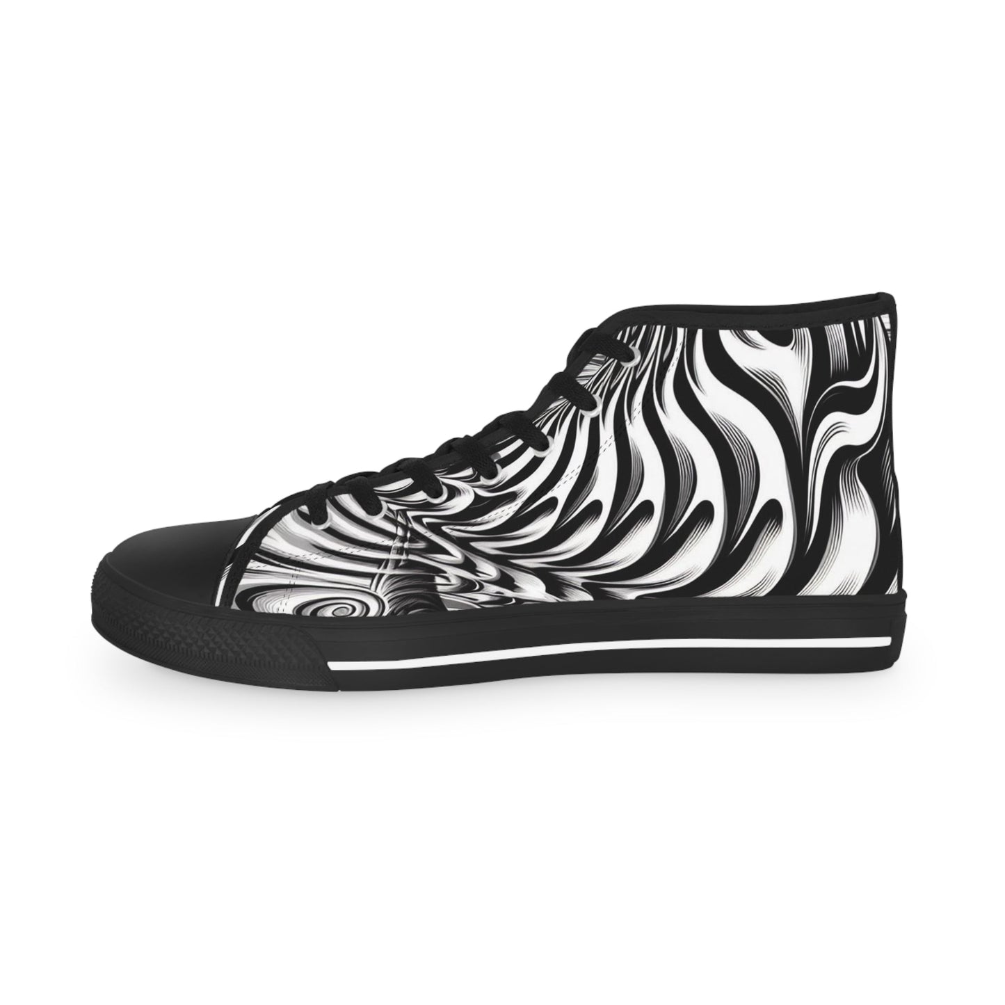 Psychedelic Wave Design High Top Sneakers - Gregg Acini Adoree Designs - Shoes
