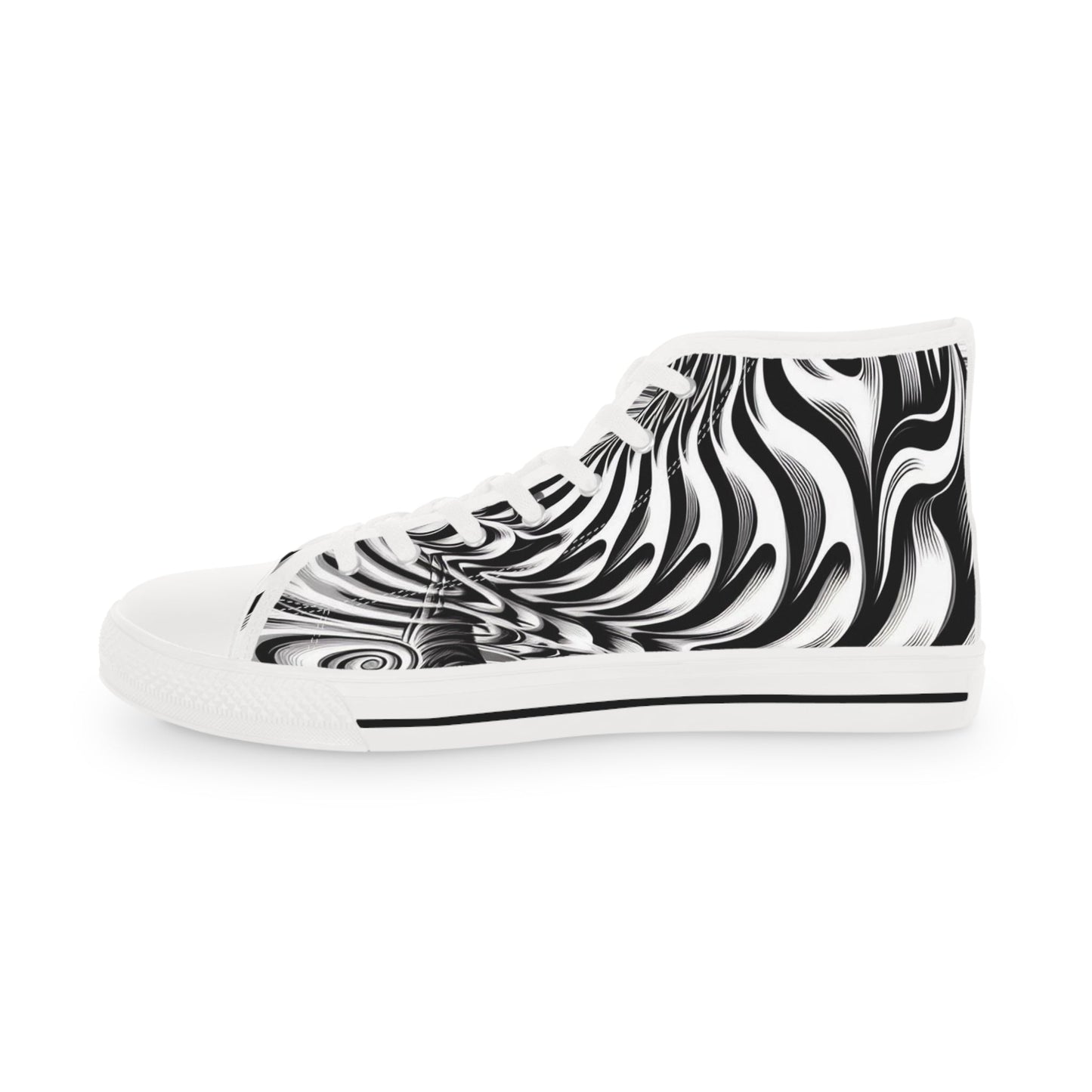 Psychedelic Wave Design High Top Sneakers - Gregg Acini Adoree Designs - Shoes