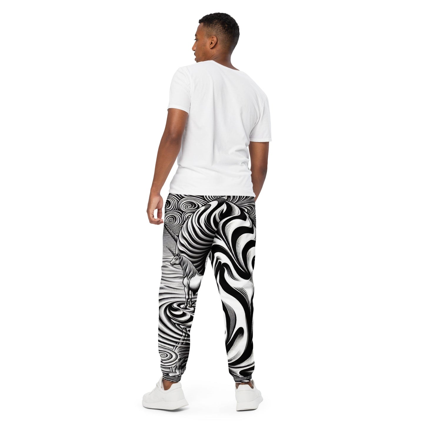 Psychedelic Wave Design Unisex track pants - Gregg Acini Adoree Designs - Track Pants