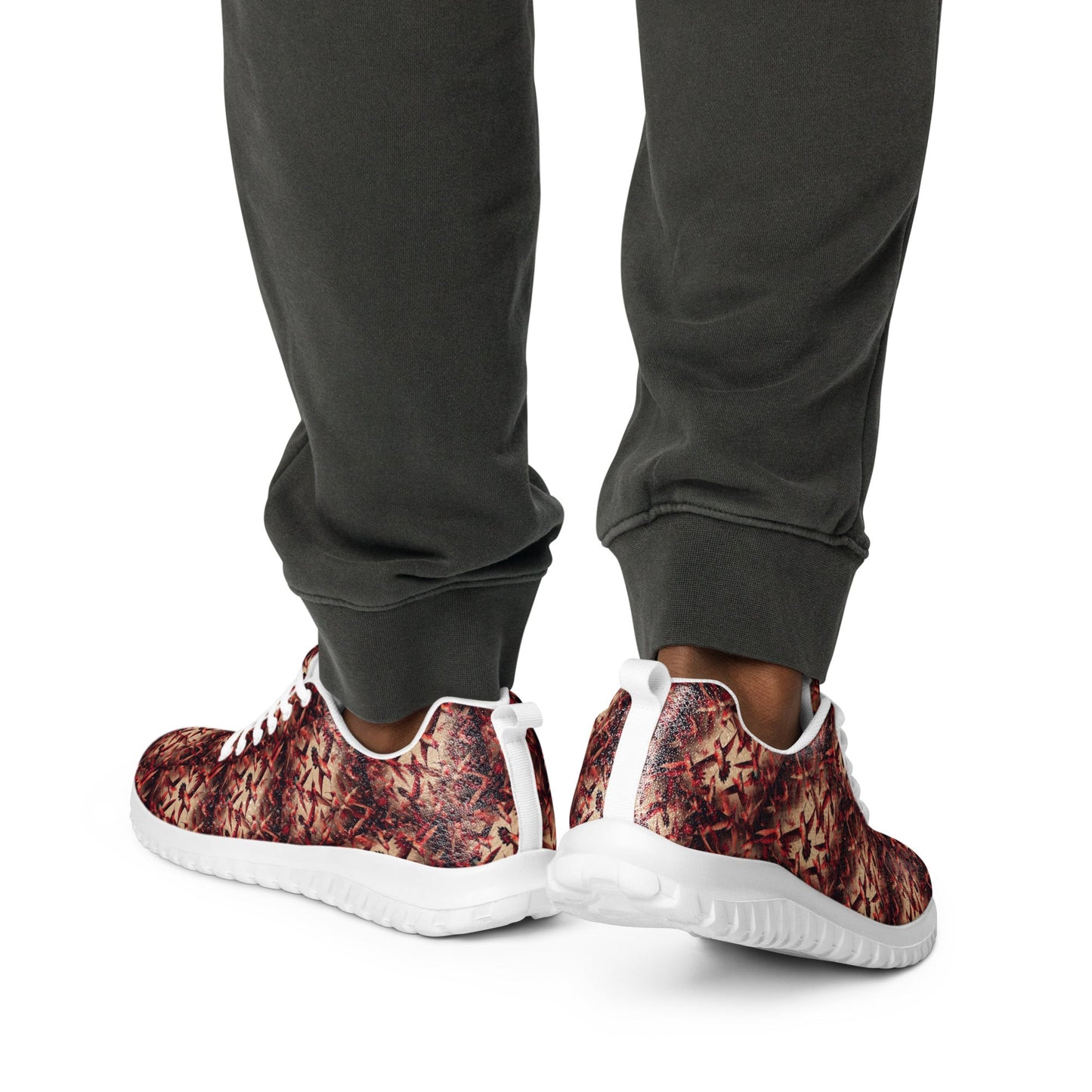 Red Hummingbirds Men’s athletic shoes by Gregg Acini Adoree Designs - Gregg Acini Adoree Designs - Shoes