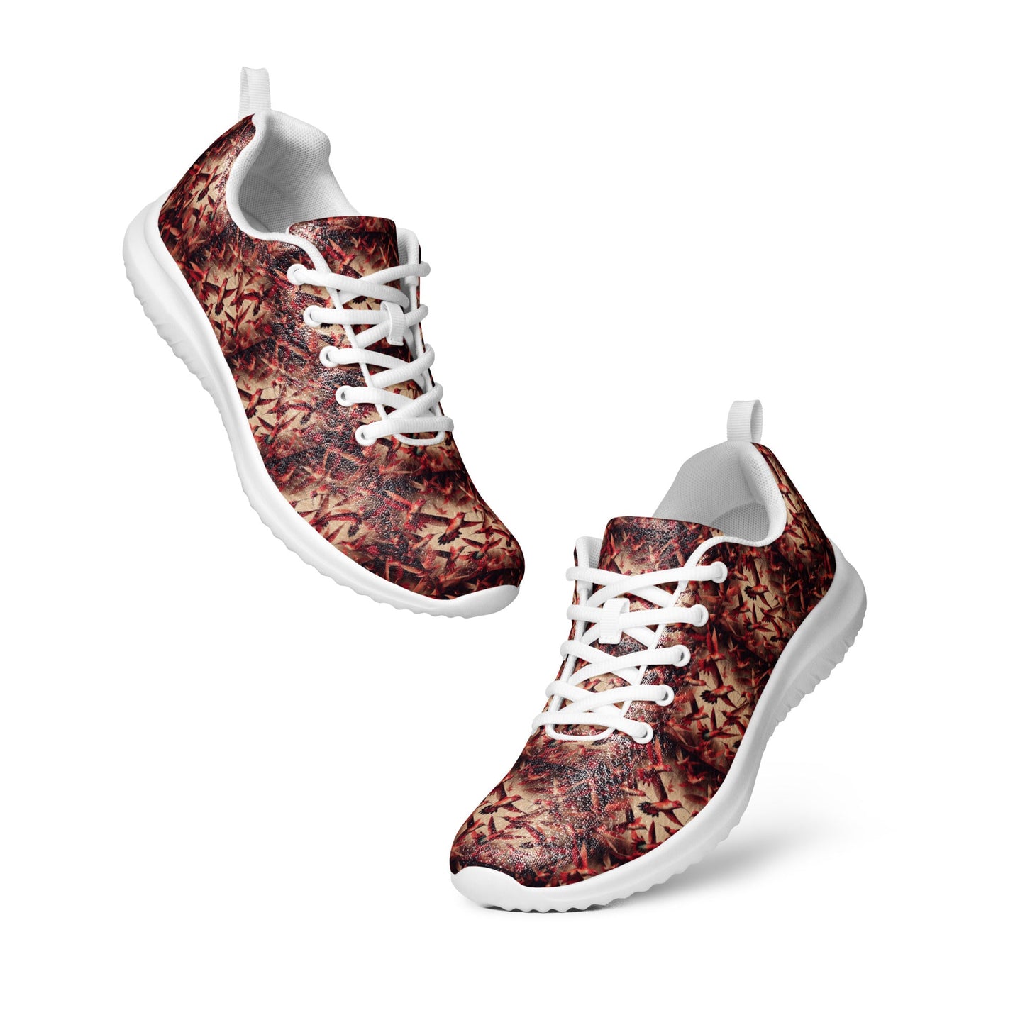 Red Hummingbirds Men’s athletic shoes by Gregg Acini Adoree Designs - Gregg Acini Adoree Designs - Shoes