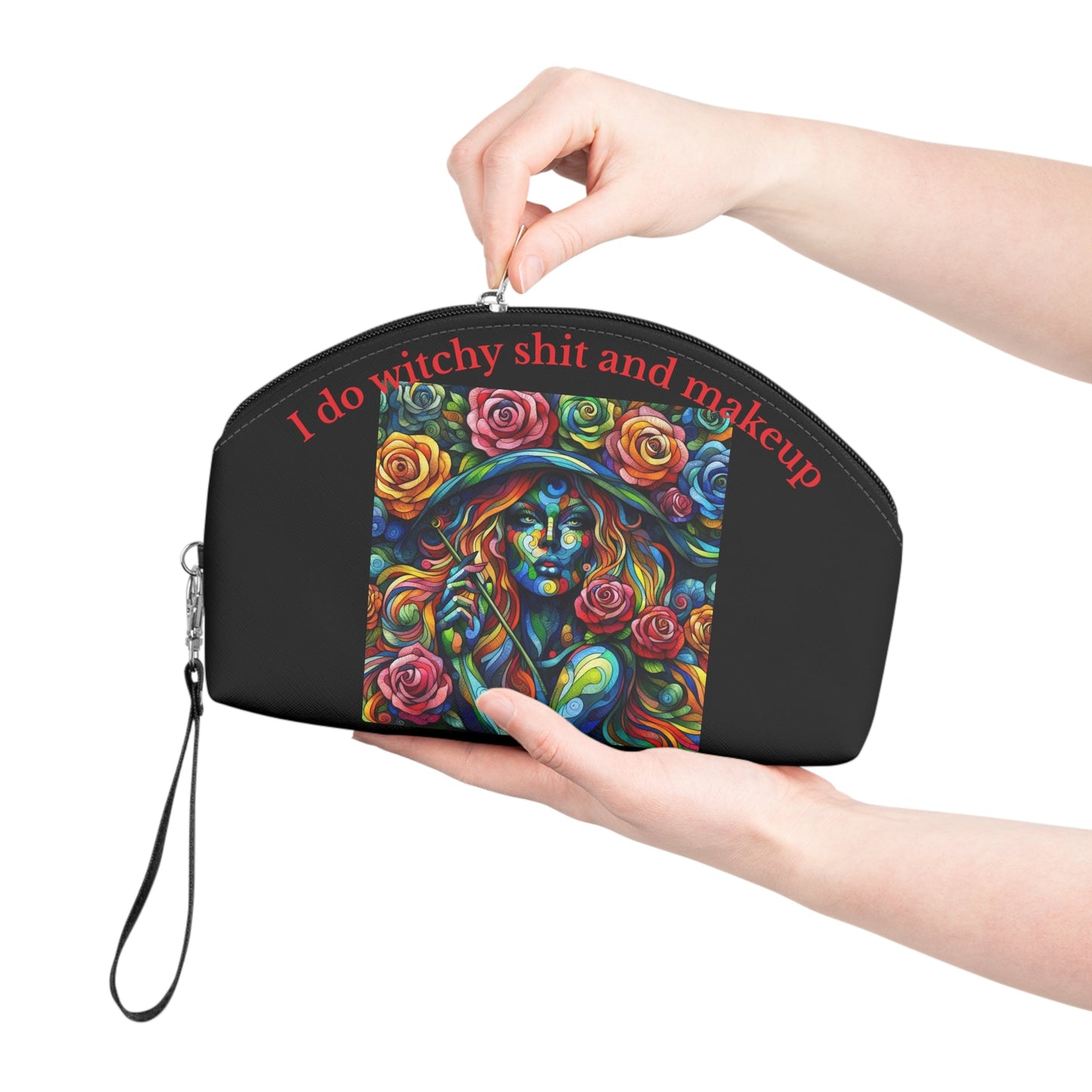 Rose Witch Makeup Bag – Cosmetic Pouch - Gregg Acini Adoree Designs - Bags