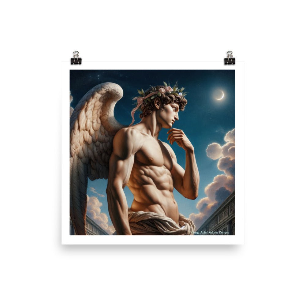 Sculpted Angel Photo paper poster - Gregg Acini Adoree Designs - Art