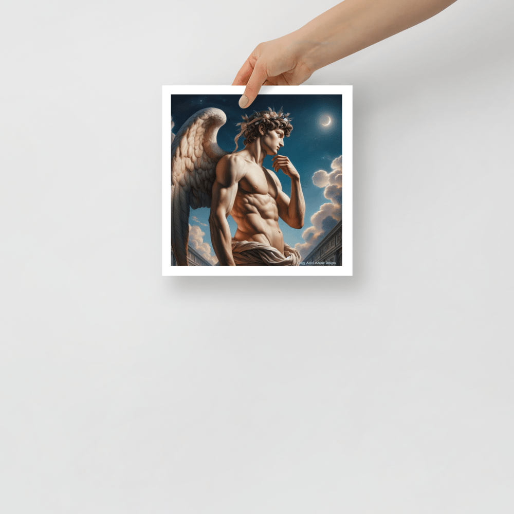 Sculpted Angel Photo paper poster - Gregg Acini Adoree Designs - Art