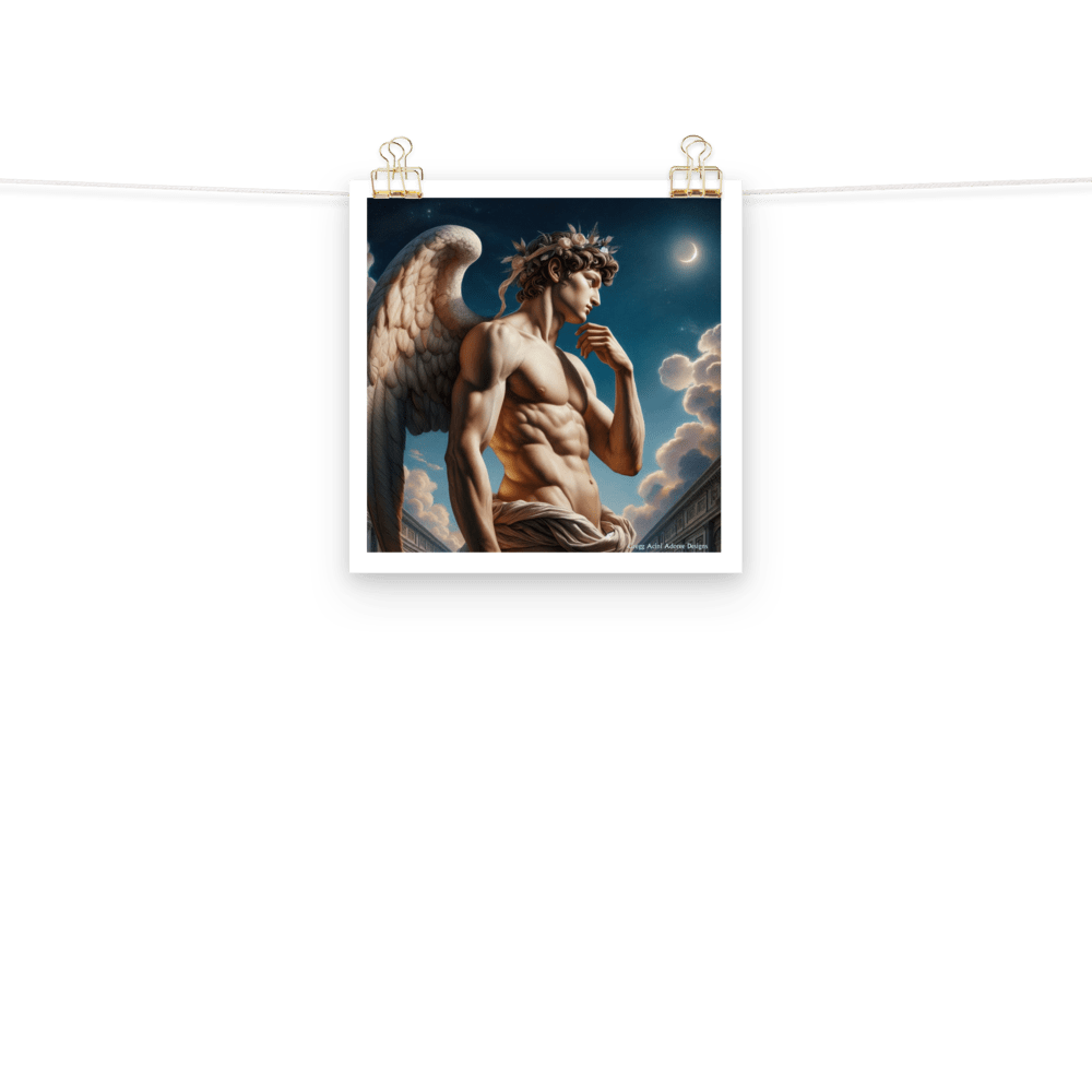 Sculpted Angel Photo paper poster - Gregg Acini Adoree Designs - Art