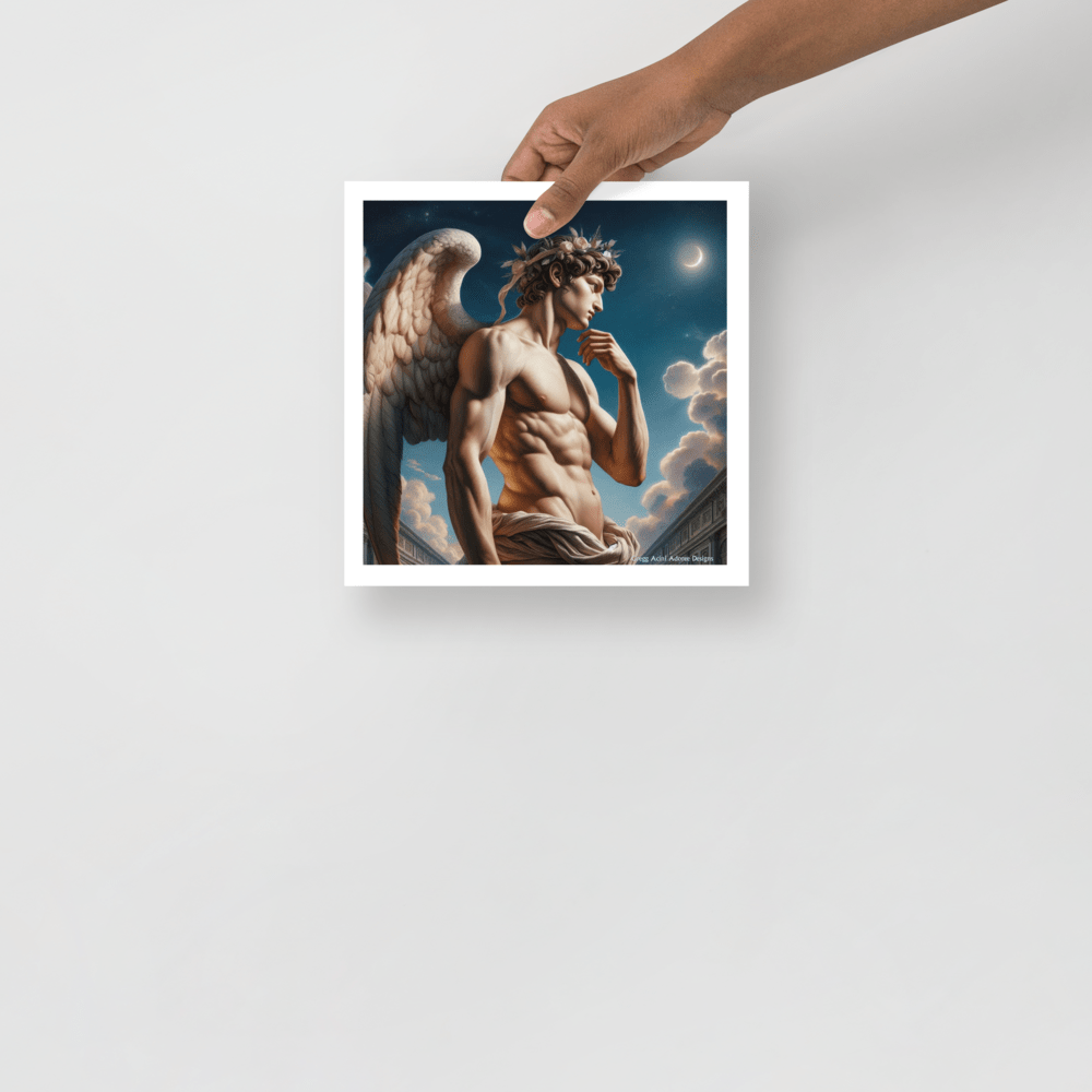 Sculpted Angel Photo paper poster - Gregg Acini Adoree Designs - Art
