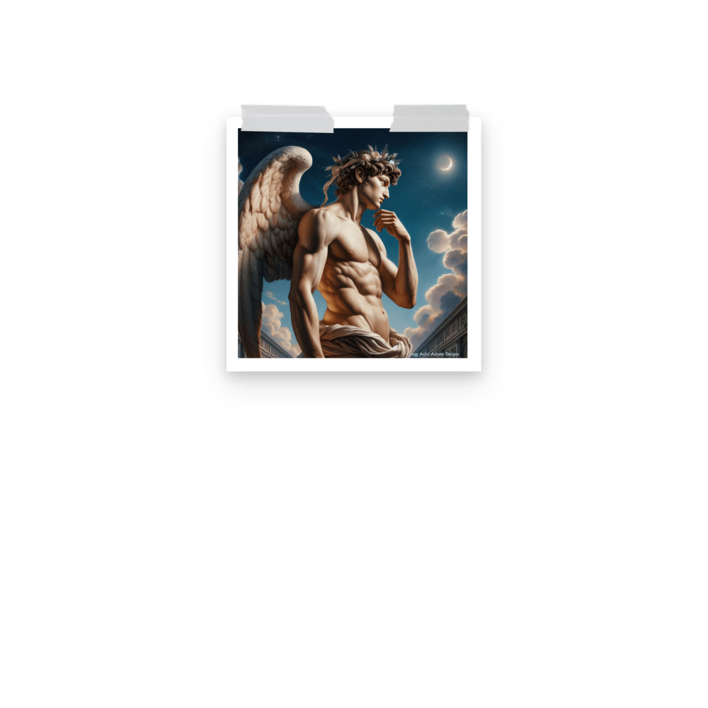 Sculpted Angel Photo paper poster - Gregg Acini Adoree Designs - Art